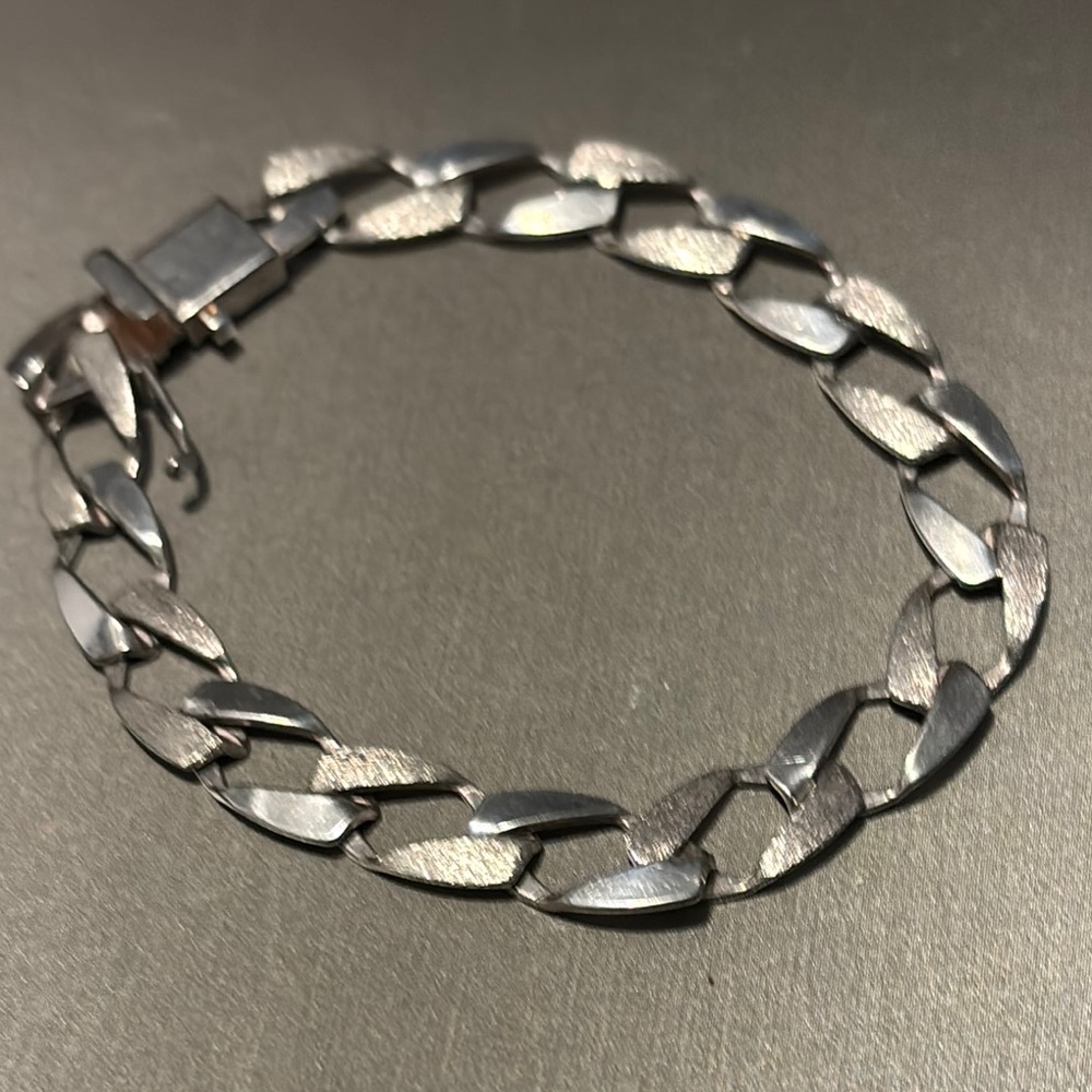 925 Silver Link Jewelry ChainLink Bracelet 7”